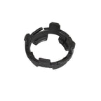 Black plastic compression ring with segmented clip tabs around the circumference, Zodiac pool cleaner replacement part