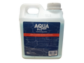Aqua Pro 1Lt white plastic jug of Pool Plaster Colour Enhancer with navy label and red accent band