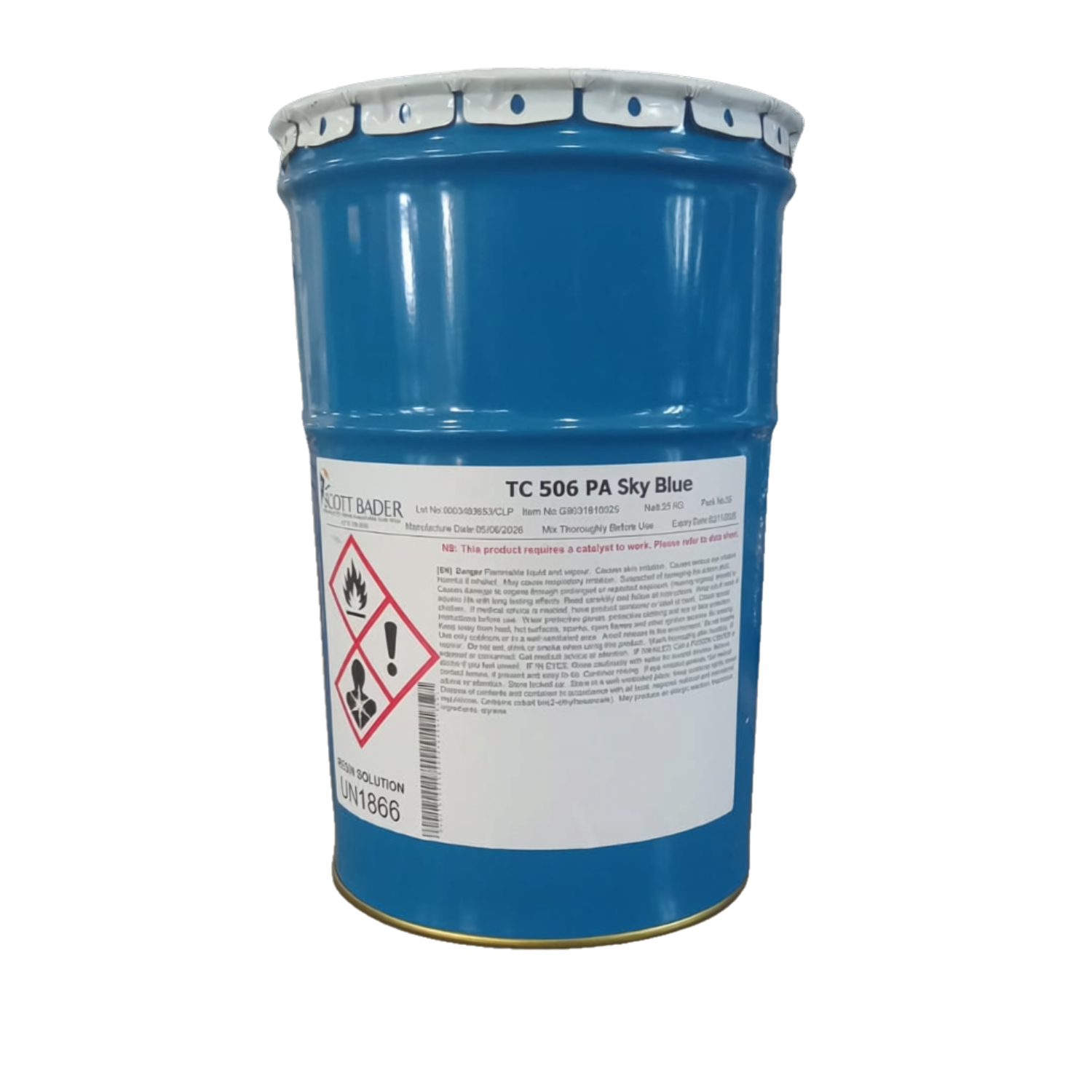 SCOTT BADER TOPCOAT BLUE 25KG