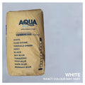 Aqua Pro Professional Swimming Pool Plaster White 40kg kraft paper bag with colour range printed on front