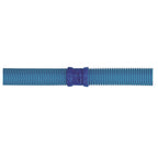 Zodiac pool cleaner hose translucent blue ribbed flexible tubing with dark blue twist-lock connector fitting at centre
