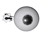 EartheCo 4 Bag Sand Filter by EQ, top-down view of grey spherical tank with bolted inspection port and side-mount multiport valve