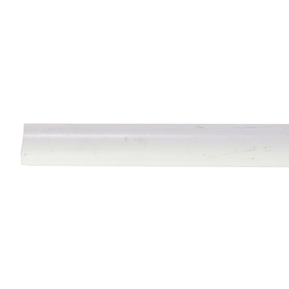 White 20mm PVC pipe sold per metre, shown in profile against a white background with subtle surface texture