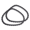 Zodiac AX20 black rubber replacement tracks, sold as a set, looped on white background