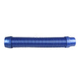 Blue corrugated plastic pool cleaner hose with ribbed flexible body and connector ends, 1m length by Kreepy Krauly
