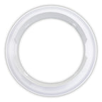White plastic circular face plate ring for Aqua Light fitting with stepped inner edge and small alignment tabs