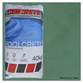 Cemcrete Poolcrete marble pool plaster 40kg bag in Abbotsford Green, with colour swatch shown alongside