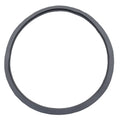 Grey rubber circular gasket seal for Collins MK2 Vac Lid, flat ring profile with ridged inner edge