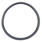 Grey rubber circular gasket seal for Collins MK2 Vac Lid, flat ring profile with ridged inner edge