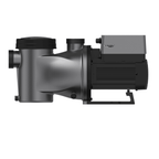 Aquagem InverCaptain Wifi Pool Pump 1.4kw in dark grey and black, side profile on white background