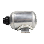 Aluminium spa air blower 1000W with cylindrical silver body, black inlet cap, white wiring, and metal mounting bracket