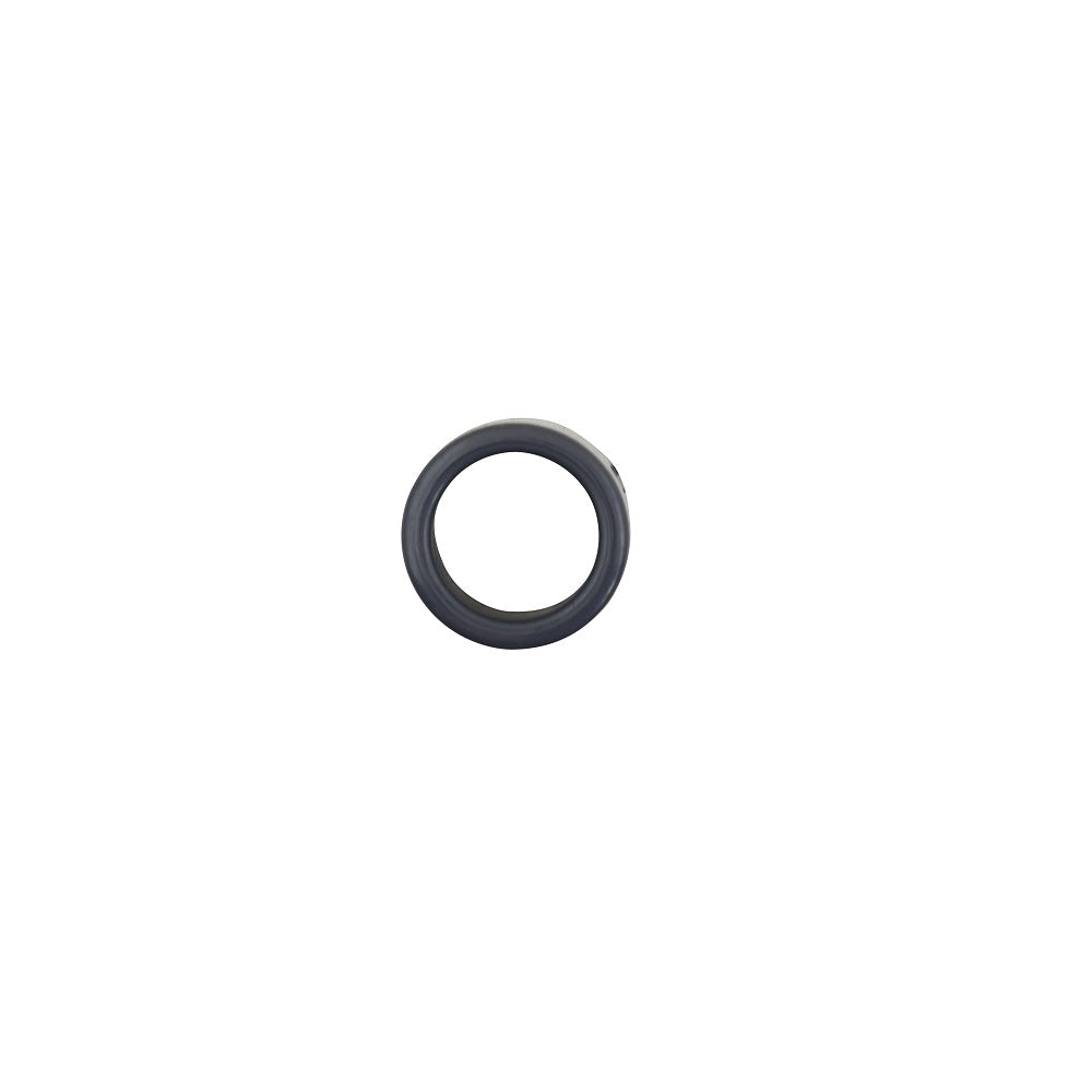Dark grey PVC reducer ring 32mm to 25mm circular pipe fitting with smooth rounded profile