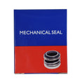Mechanical seal pump shaft seal in blue and red retail packaging with product illustration on front