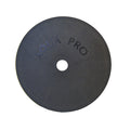 Aqua Pro black circular weir deck lid with central hole and embossed brand logo, matte textured finish