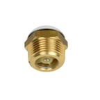 Brass air release vacuum breaker valve 20mm with male threaded body, chrome top cap and internal spring mechanism