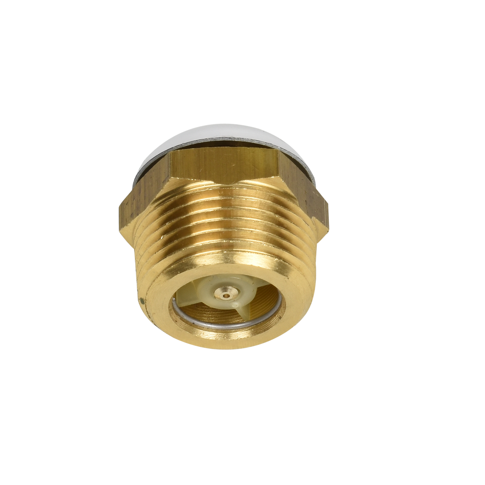 Brass air release vacuum breaker valve 20mm with male threaded body, chrome top cap and internal spring mechanism