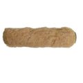 Paint roller refill 230mm with thick natural tan sheepskin wool cover and black end caps