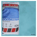 Cemcrete Poolcrete marble pool plaster 40kg bag in Sky Blue with red and grey striped base panel