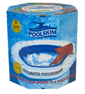 Poolskim automated pool skimmer in blue octagonal packaging with SABS and INPEX award badges