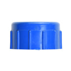 Aqua Pro Heat Pump Union Nut in blue, ribbed plastic screw cap shown on white background