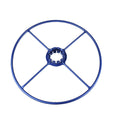 Blue plastic pool cleaner bumper wheel ring with four-spoke design and centre hub, compatible with Zodiac G2 pool cleaner