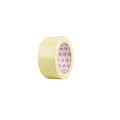 Roll of Aqua Pro Masking Tape 40mm in cream/yellow, with branded red and white inner core, on white background