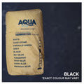 Aqua Pro Professional Swimming Pool Plaster 40kg bag in black, kraft paper sack with colour range printed on front