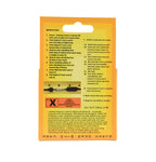 Extend O Cord Mini Resin Cable Joint back packaging in orange showing numbered instructions, hazard warning symbol, and cable diagram