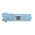 Light blue plastic oscillator lid and lock assembly for Kreepy Krauly Sand Shark pool cleaner with barcode label