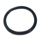 Black rubber P24 filter lid gasket with ribbed profile and circular flat ring design for a secure watertight seal
