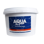 Aqua Pro Fibre Repair Kit white in round white plastic tub with snap-fit lid and blue branded label