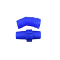 Blue plastic pool cleaner elbow connector and straight coupling fitting set for Pool Pilot Random Max