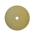 Aqua Pro weir deck lid in beige, round flat plastic disc with central hole and embossed brand name