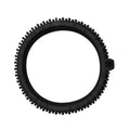 Black plastic toothed gear ring for Kreepy Krauly Dominator pool cleaner tyre with bump tab on outer edge