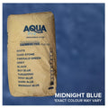 Aqua Pro 40kg kraft paper bag of Midnight Blue professional swimming pool plaster, against a deep blue background