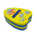 Zoggs children's foam back float in yellow and blue with cartoon sea creature print and blue adjustable strap