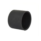 Black rubber cylindrical end cap for Aqua Pro Solar Panel by Sun Command, hollow open end visible, isolated on white background