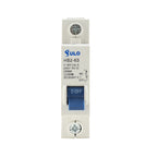 GULO HB2-63 single-pole miniature circuit breaker 16A 240V white casing with blue toggle switch in OFF position