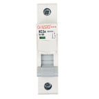 Onesto KC3e single-pole miniature circuit breaker 6A 240/415V white plastic DIN rail MCB with green indicator light