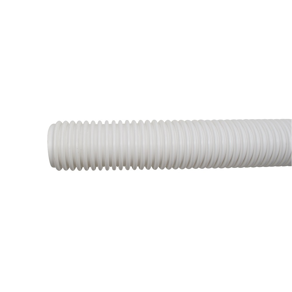 White corrugated flexible pool cleaner hose with spiral ribbed design for Gemini automatic pool cleaners