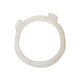 White plastic locking collar ring with two retaining tabs for Zodiac G2 pool cleaner