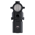Black Aquagem InverEco Pool Pump 0.75kw 220v with clear strainer lid, circular filter housing, and red LED digital control panel