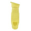 Yellow rubber diaphragm for Zodiac Pacer pool cleaner with ribbed base and moulded logo detail