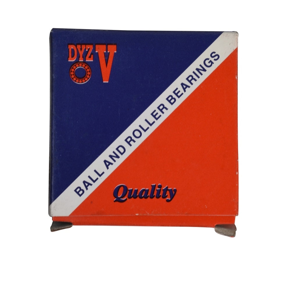 DYZ ball and roller bearings box in blue and red with white diagonal stripe, Aqua Pro bearing 6203 product packaging