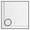 Black rubber O-ring approximately 4cm diameter shown on white metric grid cutting mat with 30° and 60° angle guides for scale reference