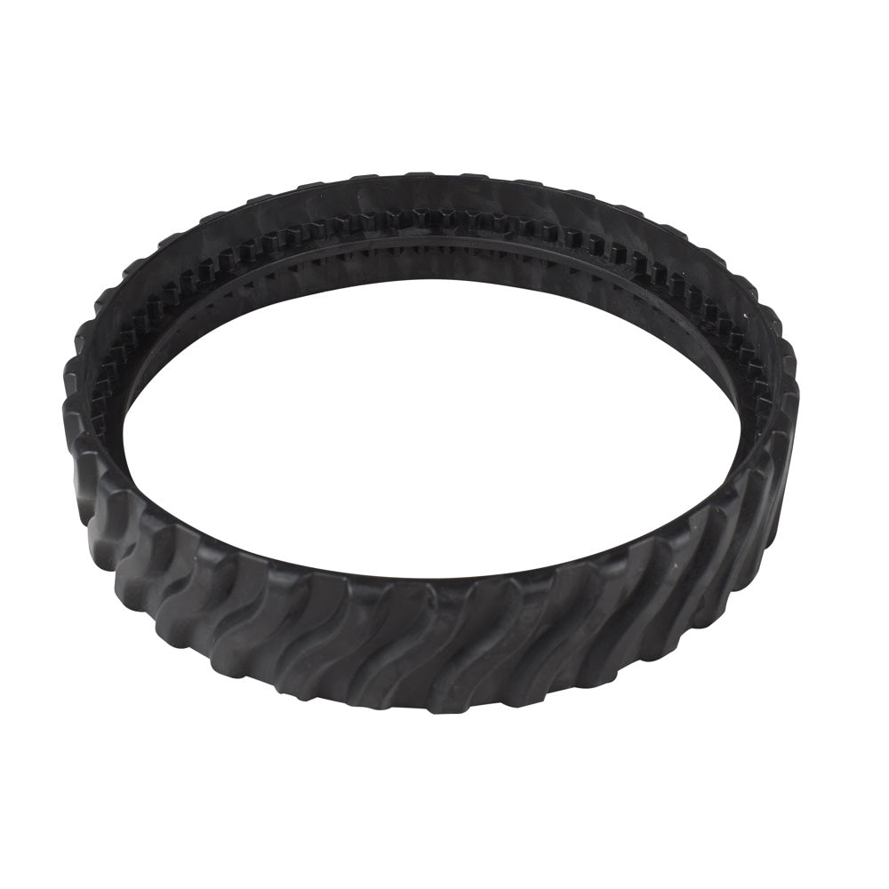 Black rubber replacement track belt with diagonal wave tread pattern for Zodiac MX8 pool cleaner, sold individually