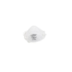 Pioneer Safety FFP1 white cup-shaped disposable dust mask with elastic ear loops and CE certification label