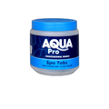 Aqua Pro Spa Tabs tub with blue lid and navy label, professional range hot tub water treatment tablets