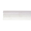 White 50mm PVC pipe section shown in close-up, smooth cylindrical profile with slight surface texture, sold per meter