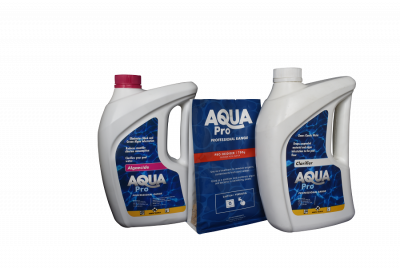 Adding the Aqua Pro 3 Step Chemicals